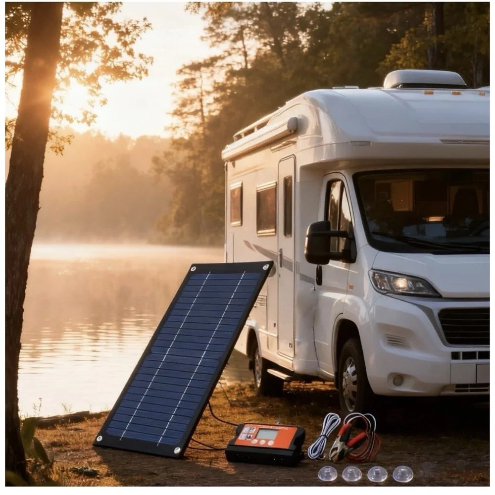 600W Solar Panel Kit 100A Controller Solar Panel Kit With Extension Cable Batter